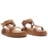 Papete Plataforma Diana Tachas Marrom C 30578 0009 0001 Anacapri